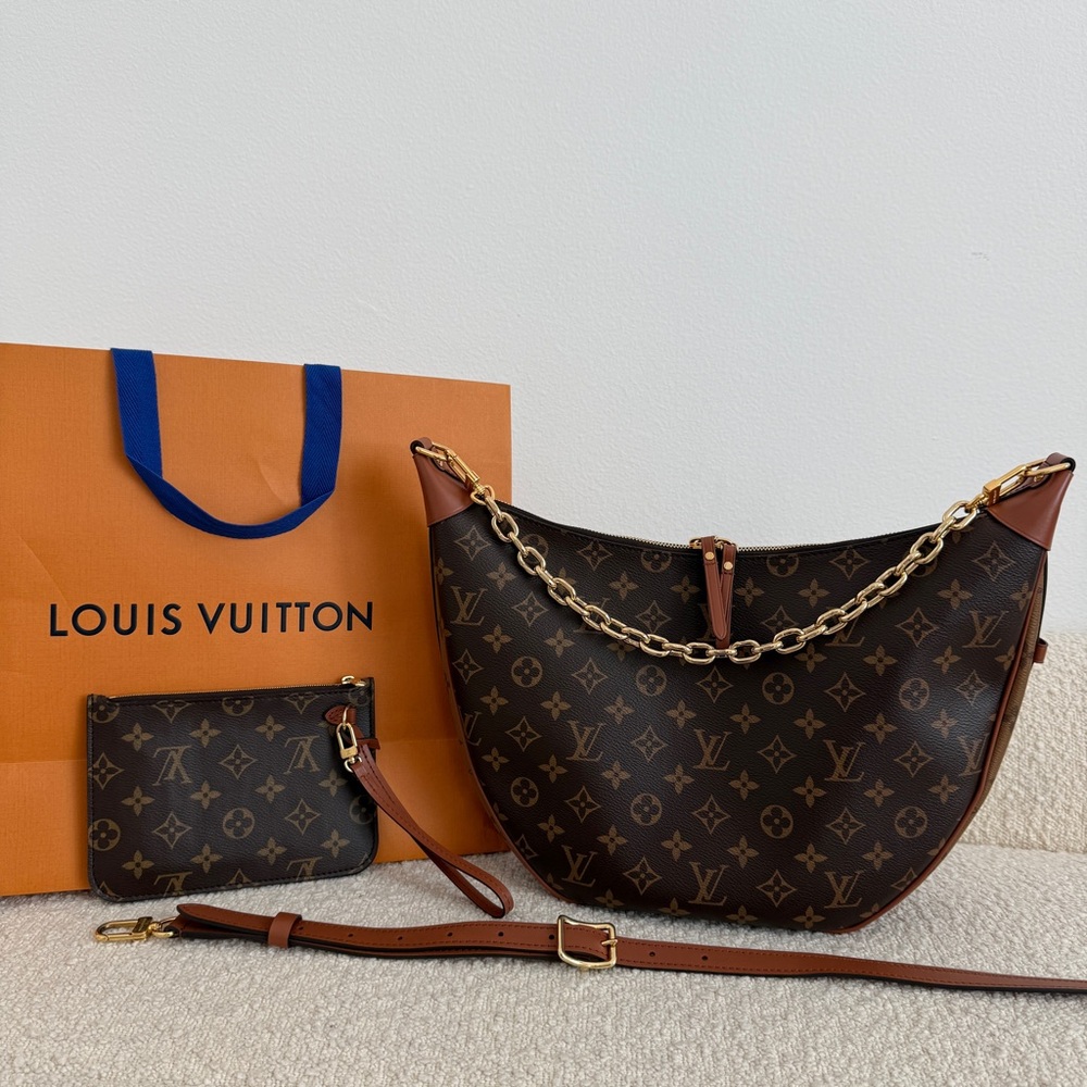 Louis Vuitton Monogram Hobo Loop Crossbody Shoulder Bag